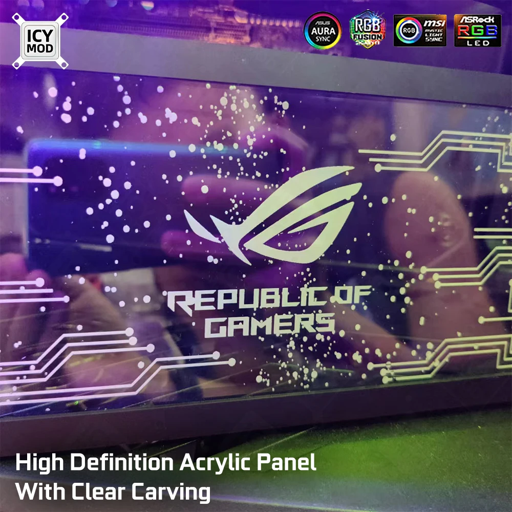 ICY MOD Transparent Acrylic AR - огляд і ціна Gaming Console Tower